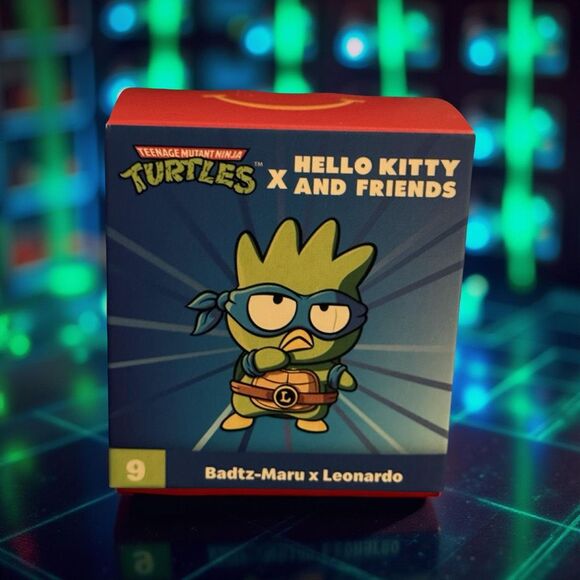 TMNT X McDonalds Happy Meal Toy Hello Kitty #9 Leonardo Badtz-Maru X Leonardo - Picture 1 of 3